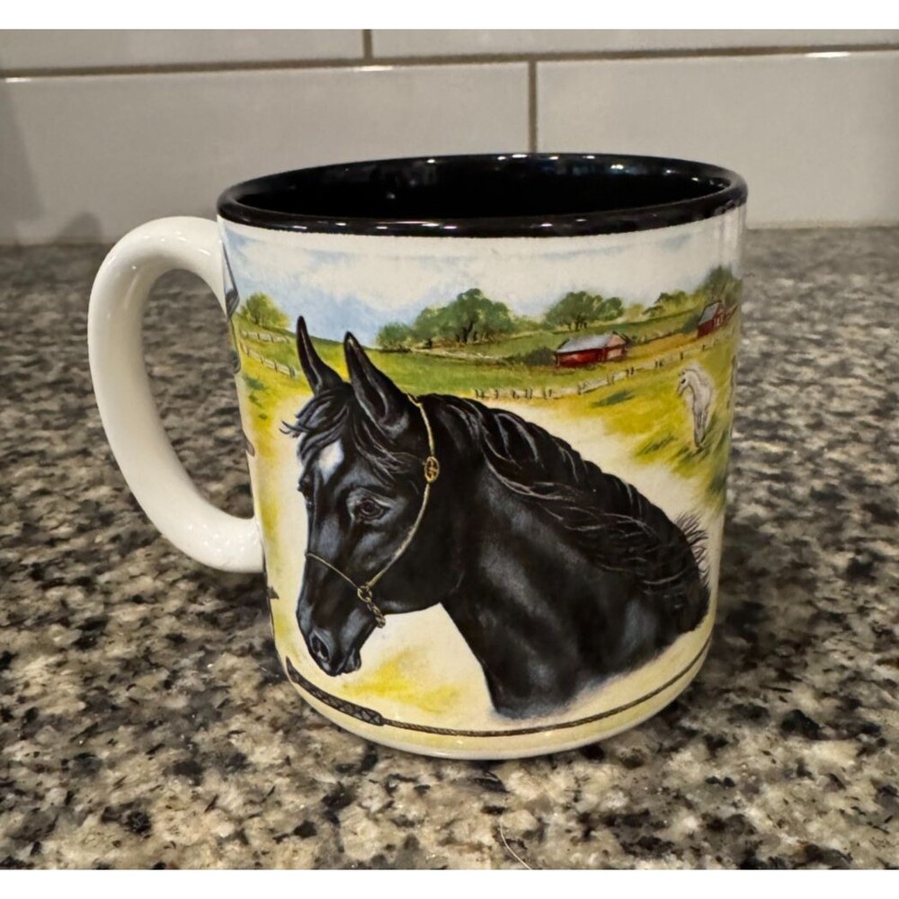 Horse Equestrian Mug Cup by Flowers, Inc. Balloons Bogart GA #697600 Western